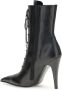 Alexander McQueen Leren enkellaarzen met gevlochten veters - Thumbnail 2