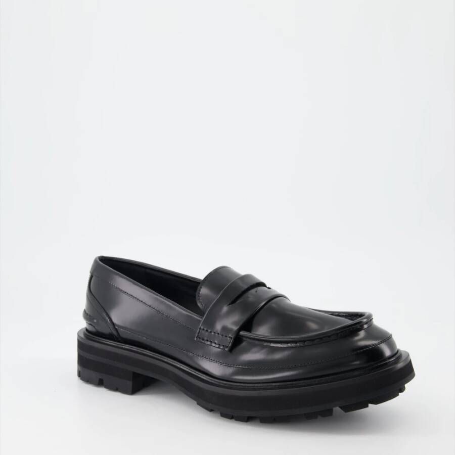 alexander mcqueen Leren Instap Mocassins Black Heren