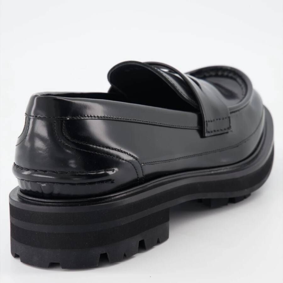 alexander mcqueen Leren Instap Mocassins Black Heren