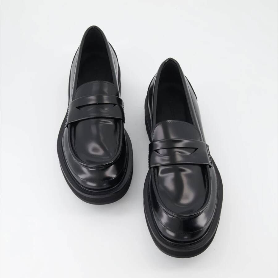 alexander mcqueen Leren Instap Mocassins Black Heren