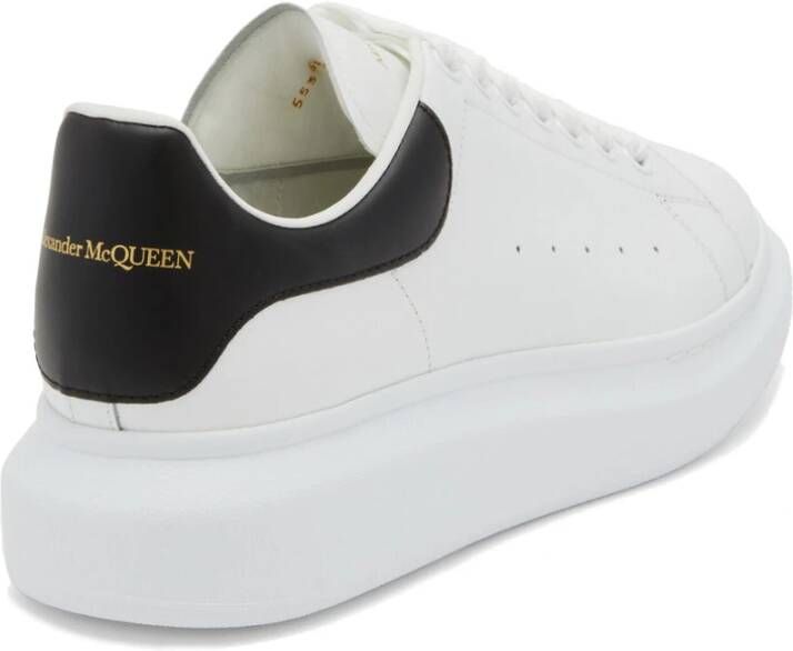 alexander mcqueen Leren Oversized Rubberen Zool Sneakers White Dames