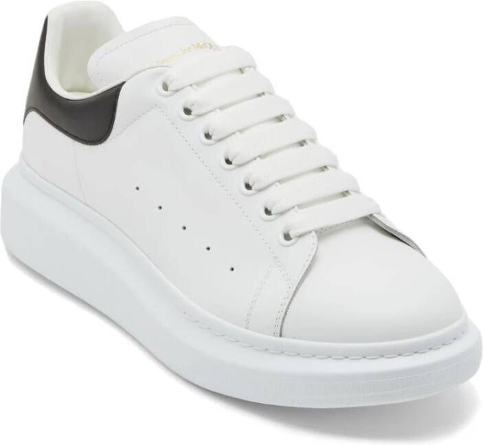alexander mcqueen Leren Oversized Rubberen Zool Sneakers White Dames