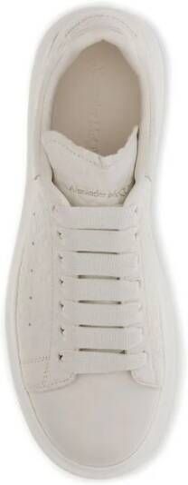 Alexander McQueen Leren sneakers met platformszool