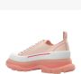 Alexander mcqueen Leren Sneakers met Relief Logo Detail Pink Dames - Thumbnail 7