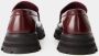 Alexander mcqueen Loafers Leather Dark Burgundy in rood - Thumbnail 4