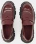 Alexander mcqueen Loafers Leather Dark Burgundy in rood - Thumbnail 5