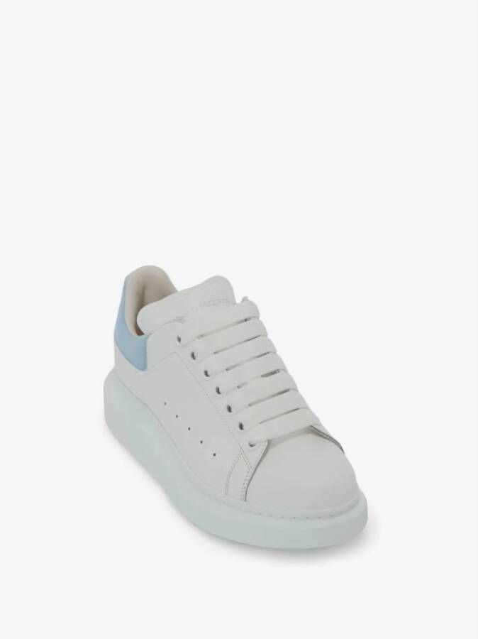 alexander mcqueen Premium Leren Logo Sneakers voor Dames Wit Dames