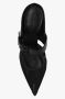 Alexander mcqueen Zwarte Leren Hakmuiltjes W4Ab2 Black Dames - Thumbnail 4