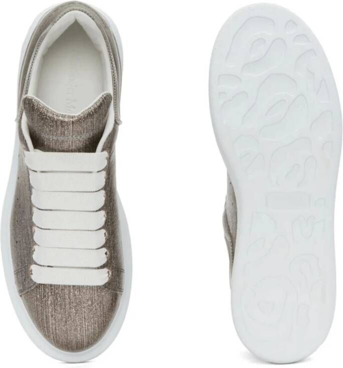 Alexander McQueen Metallic Effect Leren Sneakers
