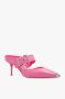 Alexander mcqueen Roze Hak Slides Roze Dames - Thumbnail 4