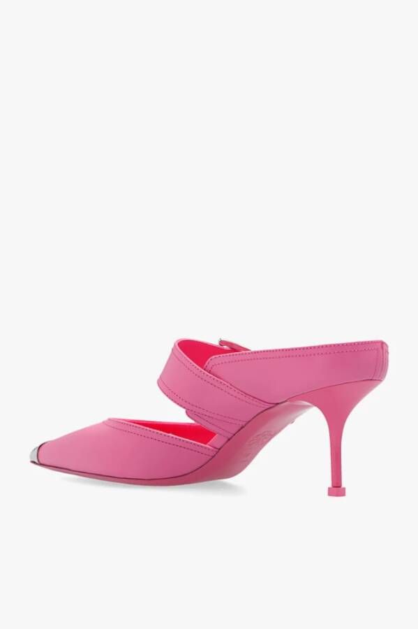 alexander mcqueen Roze Hak Slides Roze Dames