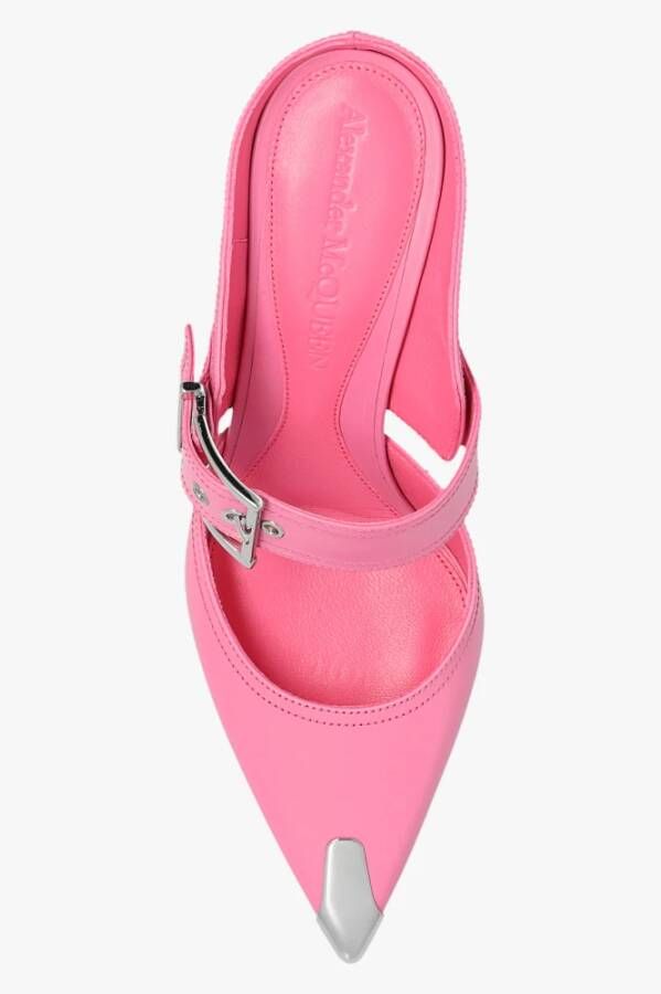 alexander mcqueen Roze Hak Slides Roze Dames