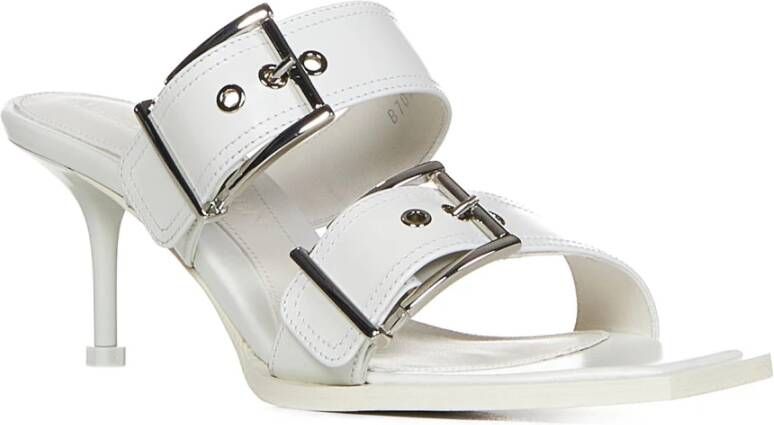 alexander mcqueen Witte hakmuiltjes met verstelbare bandjes Wit Dames