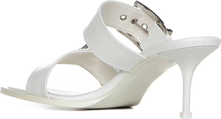 alexander mcqueen Witte hakmuiltjes met verstelbare bandjes Wit Dames