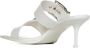 Alexander mcqueen Ivoor Zilver Leren Hakken Muiltjes Meerkleurig Dames - Thumbnail 6