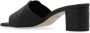 Alexander mcqueen Zwarte metallic leren platte sandalen Black Dames - Thumbnail 9