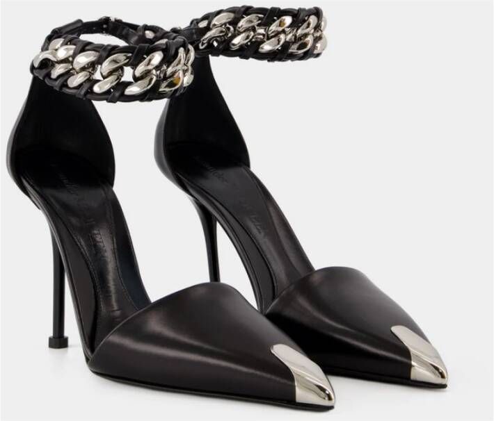 alexander mcqueen Noir Zwart Zilver Punk Pumps Zwart Dames