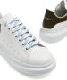 Alexander McQueen Oversized Leren Sneakers Lage Top Zwart - Thumbnail 2
