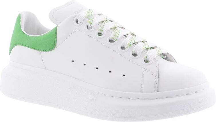 alexander mcqueen Oversized Sneaker Wit Groen White Dames