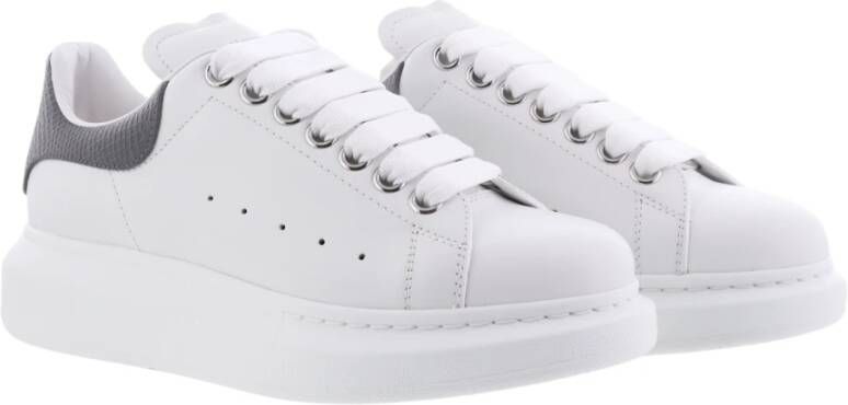 alexander mcqueen Oversized Sneaker Wit Print White Dames