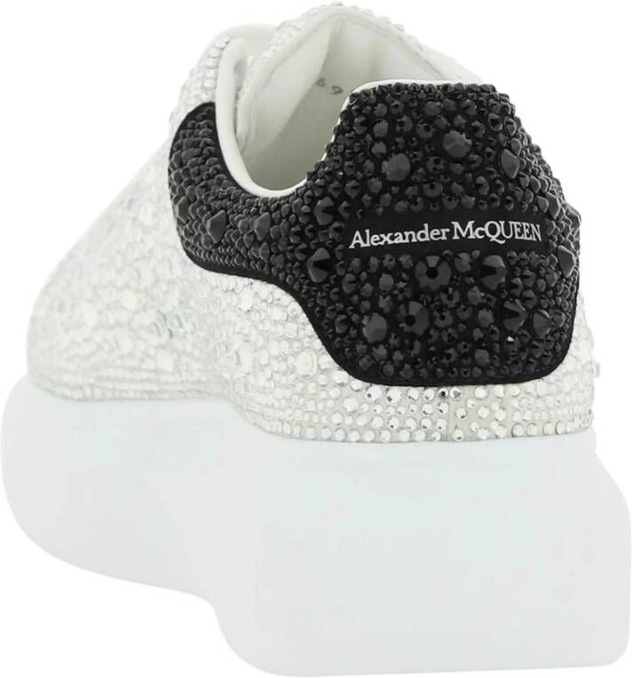 alexander mcqueen Oversized Sneakers met Kristallen Gray Dames