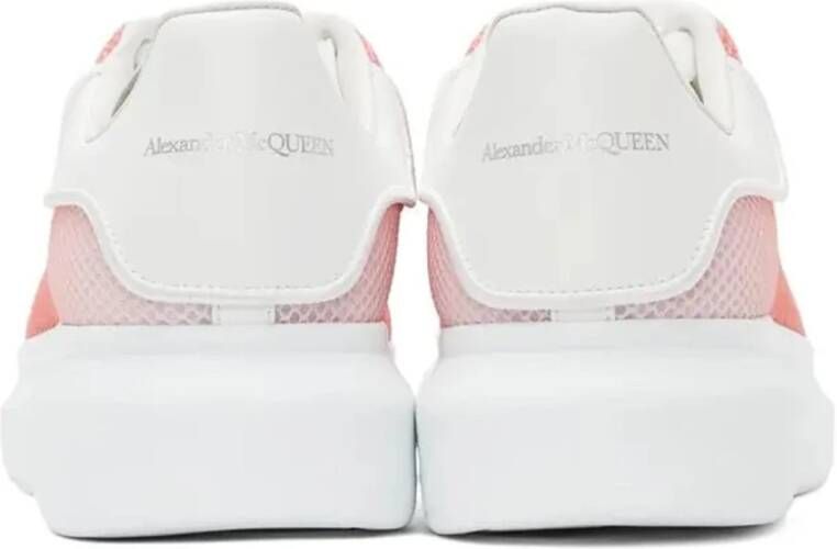 alexander mcqueen Oversized Sneakers met Lederen Detail Pink Heren