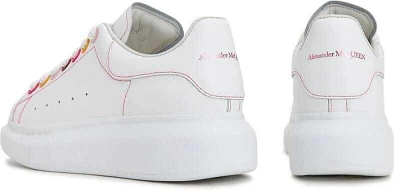 alexander mcqueen Oversized Sneakers met Multicolor Details White Heren