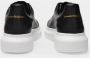 Alexander mcqueen Oversized Sneakers in Black Leather and Black Heel Wit Heren - Thumbnail 2