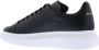 Alexander mcqueen Oversized Sneakers in Black Leather and Black Heel Wit Heren - Thumbnail 4