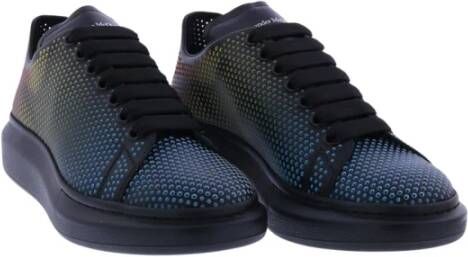 alexander mcqueen Premium Leren Oversized Sneakers Zwart Heren
