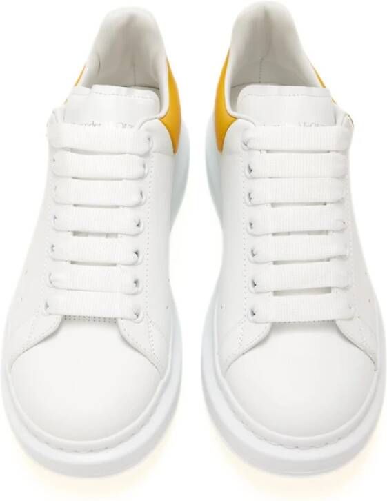Alexander McQueen Oversized Wit Oker Sneakers