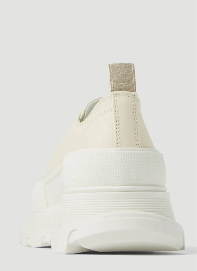 alexander mcqueen Platform Sneakers met Foliegestempeld Logo Wit Heren