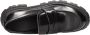 Alexander mcqueen Zwarte glanzende leren loafers met tankzool Black - Thumbnail 12