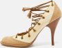Alexander McQueen Pre-owned Canvas heels Beige Dames - Thumbnail 2