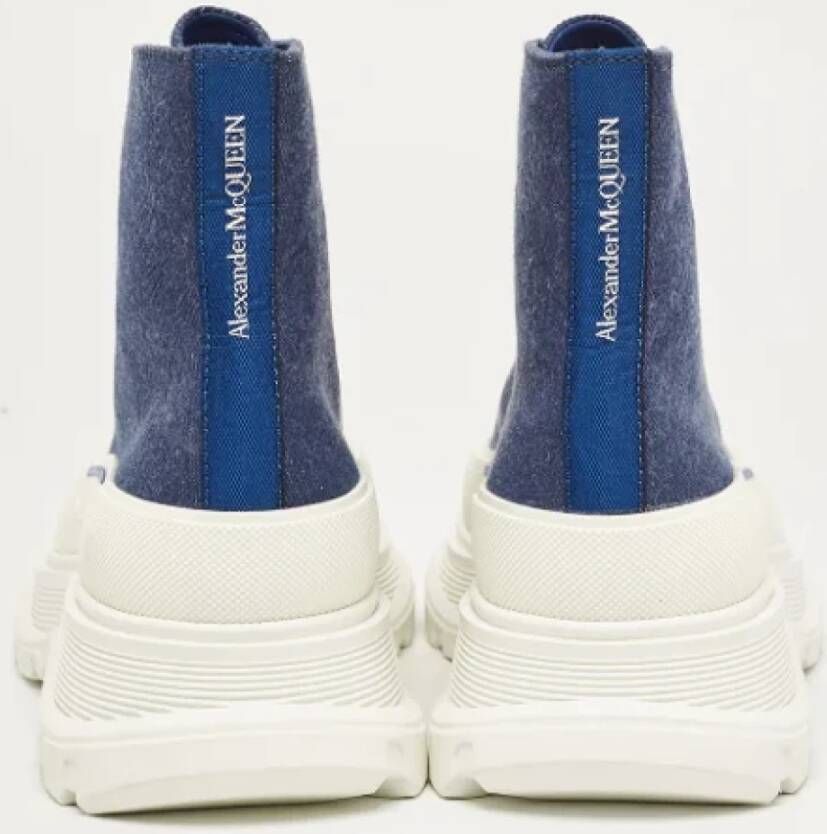 Alexander McQueen Pre-owned Denim sneakers Blue Dames