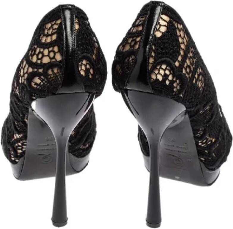 Alexander McQueen Pre-owned Lace heels Black Dames