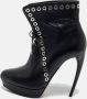 Alexander McQueen Pre-owned Leather boots Black Dames - Thumbnail 2