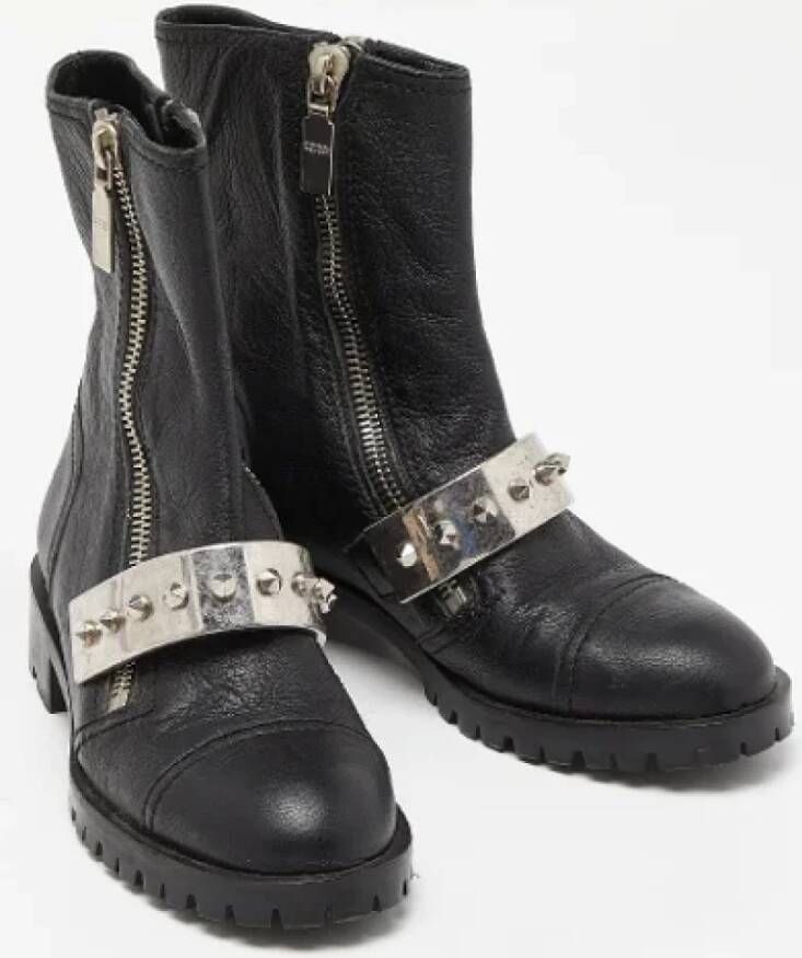Alexander McQueen Pre-owned Leather boots Black Dames