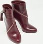 Alexander McQueen Pre-owned Leather boots Red Dames - Thumbnail 4