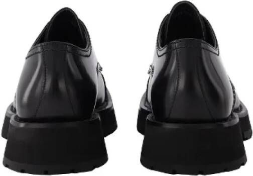 Alexander McQueen Pre-owned Leather flats Black Dames