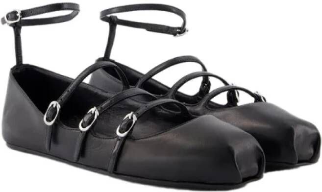 Alexander McQueen Pre-owned Leather flats Black Dames