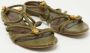 Alexander McQueen Pre-owned Leather flats Green Dames - Thumbnail 4