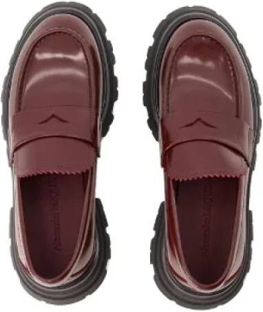 Alexander McQueen Pre-owned Leather flats Red Dames