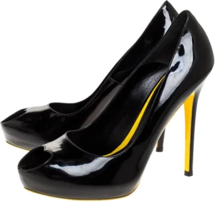 Alexander McQueen Pre-owned Leather heels Black Dames