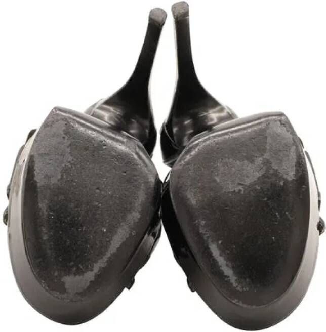 Alexander McQueen Pre-owned Leather heels Black Dames
