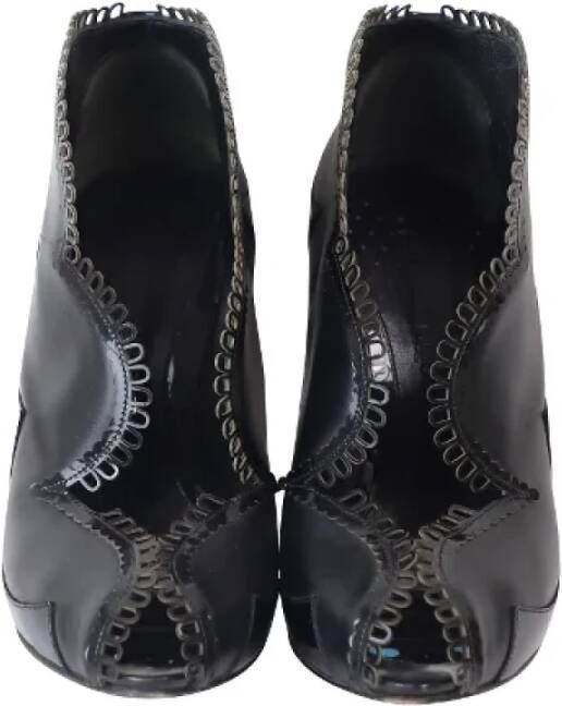 Alexander McQueen Pre-owned Leather heels Black Dames