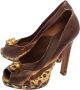 Alexander McQueen Pre-owned Leather heels Brown Dames - Thumbnail 3