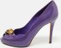 Alexander McQueen Pre-owned Leather heels Purple Dames - Thumbnail 2
