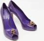 Alexander McQueen Pre-owned Leather heels Purple Dames - Thumbnail 4
