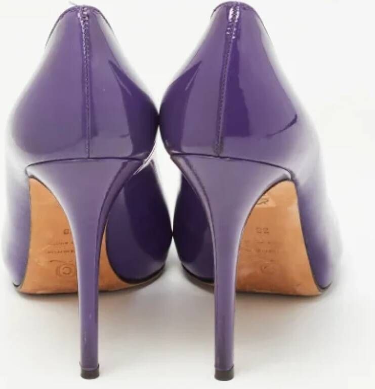 Alexander McQueen Pre-owned Leather heels Purple Dames